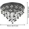 Image de Plafonnier LED EGLO Stars of Light Pianopoli noir Ø 78 cm