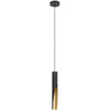 Image de EGLO Suspension LED Barbotto en noir/doré, à 1 lampe