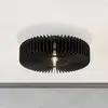 Image de EGLO Plafonnier Palombaia, noir, Ø 50 cm, acier/bois, E27