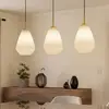 Image de EGLO Suspension Caprarola, longueur 90 cm, couleur sable, 3 lampes, verre