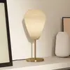 Image de EGLO Lampe de table Caprarola, hauteur 46 cm, sable/laiton, verre