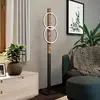 Image de EGLO Lampe sur pied LED Boyal, marron, hauteur 150 cm, bois, à 2 lampes.