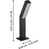 Image de EGLO Luminaire pour socle LED Ugento, noir