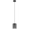 Image de EGLO Suspension Colomera, Ø 15 cm, noir/gris, verre
