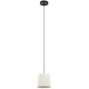 Image de EGLO Suspension Febres, Ø 35 cm, noir/blanc, tissu