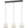 Image de EGLO Suspension Febres, noir/blanc, 3 lampes