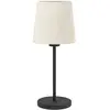 Image de EGLO Lampe à poser Febres, hauteur 44 cm, noir/blanc, acier/tissu