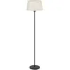 Image de EGLO Lampe sur pied Febres, hauteur 153 cm, noir/blanc, acier/tissu