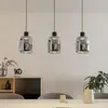 Image de EGLO connect Suspension LED Molochio-Z, 3 lampes, noir, transparent