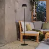 Image de EGLO Lampe de terrasse solaire à LED Roccanova-L, noire, hauteur 120 cm