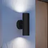 Image de EGLO Applique d'extérieur Tomelloso, noire, hauteur 20 cm, métal, à 2 lampes