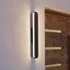 Image de EGLO Applique d'extérieur LED Vascella, noire, largeur 60 cm, métal