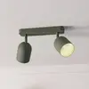 Image de EGLO Spot pour plafond Tilston, vert foncé, longueur 28 cm, à 2 lampes, acier