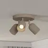 Image de EGLO Spot pour plafond Tilston, beige, Ø 25 cm, à 3 lampes, acier