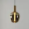 Image de Suspension LED Stars of Light Fruitera dorée Ø 21 cm en verre CCT