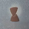Image de EGLO Applique d'extérieur LED Pedersano, couleur rouille, largeur 14 cm, forme