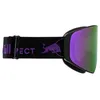 Image de Red Bull Spect Eyewear JAMM-13PU2 - Lunettes de ski unisexes - Noir/orange avec miroir violet - Système de changement rapide Magnetron + 2 lentilles - Cadre en TPU OTG sur lunettes - Design rétro