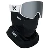 Image de Anon Lunettes de snowboard pour homme M4 (cylindriques) + verre supplémentaire + masque facial MFI®, taille unique, couleurs : blanc/prcv Sun Onyx