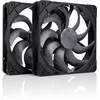 Image de Noctua NF-A14x25 G2 PWM Sx2-PP chromax.black, Kit avec Deux Ventilateurs pour Installation Push-Pull ou Côte à Côte (Noir)