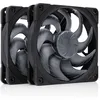 Image de Noctua NF-A12x25 G2 PWM Sx2-PP chromax.black, Kit avec Deux Ventilateurs pour Installation Push-Pull ou Côte à Côte (Noir)