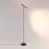 Image de Molto Luce lampe sur pied LED Meyjo F, noir/marron café, aluminium