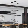 Image de Suspension LED Molto Luce Perfora, noire, Ø 60 cm, aluminium