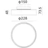 Image de Plafonnier d'extérieur LED Molto Luce Nona, Ø 22,8 cm, anthracite