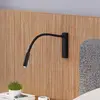 Image de Molto Luce applique murale LED Arok, noir, aluminium, saillie 49 cm