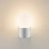 Image de Molto Luce applique d'extérieur Lanu Round, blanc, aluminium/verre