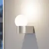 Image de Molto Luce applique d'extérieur Lanu Round, chrome, aluminium/verre