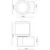 Image de Molto Luce applique d'extérieur Lanu Flat, chrome, aluminium/verre
