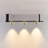 Image de Molto Luce suspension Nuun SD, noir/doré, à 3 lampes
