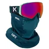 Image de Anon M4S Toric Lunettes de ski + lentille bonus + masque facial MFI (monture : arbre généalogique, verres : Perceive Sunny Red, verre de rechange : Cloudy Burst)