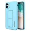 Image de WOZINSKY Jasnoniebieski Étui en silicone avec support pour iPhone 12 Pro Max