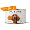 Image de DOG'S LOVE Nourriture humide de qualité supérieure pour chien dinde avec pomme, courgette et huile de noix (6 x 200 g)