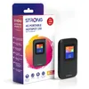 Image de STRONG 4G AIRSPOT 220 Mobiler WLAN-Router mit SIM-Steckplatz, 4G LTE CAT4 150 Mbit/s DL, Tragbarer WiFi-Hotspot für Reisen, Farbdisplay, bis 10 Geräte, 2100 mAh Akku für 8 Std, USB-C, Glänzend Schwarz