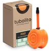 Image de Chambre à air Tubo - route - 700c - valve 42mm - orange