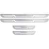 Image de DTGTEX Voiture Inoxydable Plaques de Protection pour Toyota Prius 2010-2015 Seuil Porte Protege Anti Rayures Carbone Adhésif,C