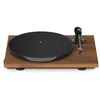 Image de Pro-Ject E1 Tourne-Disque d'entrée de Gamme Plug & Play avec OM5e et Interrupteur de Vitesse électronique 33/45 (Noyer)