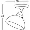 Image de austrolux Kolarz plafonnier Nonna Ø 30 cm cerf doré bord lisse
