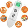 Image de Thermomètre frontal numérique - DREAMBABY - Infrarouge sans contact - Mesure de la température de la fièvre - Pour bébés et adultes