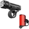 Image de Knog Blinder 1400 et Cobber Reflex Ensemble de feux de vélo à LED rechargeables par USB 1400 lumens avant et arrière 170 lumens, 6 + 1 modes d'éclairage, étanchéité IP67, faisceau 330°, corps compact