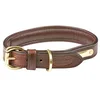 Image de Weatherbeeta Collier pour Chien en Cuir Matelassé Marron