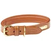 Image de Weatherbeeta Collier pour Chien en Cuir Matelassé Beige