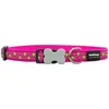 Image de RED DINGO Collier Réglable pour Chien Rose Etoiles Vert 40-60 cm 25 mm