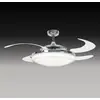 Image de Beacon Lighting Beacon Ventilateur de plafond Fanaway Evo 2 avec lumière chrome silencieux