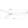 Image de Beacon Lighting Ventilateur de plafond Beacon Airfusion Radar noir 132 cm silencieux