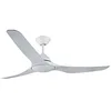 Image de LUCCI AIR Ventilateur de plafond sans lumière couleur blanche 3 pales en ABS Diamètre 142 cm Régulateur mural inclus Moteur 75 W 3 vitesses