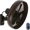 Image de LUCCI Air Breeze Ventilateur mural avec télécommande, Oil Rubbed Bronze