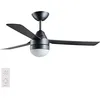 Image de Beacon Ventilateur noir avec lampe Megara Ø 122 cm IP55 - 531017